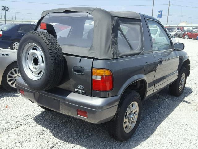 KNDJB623315705422 - 2001 KIA SPORTAGE GRAY photo 4