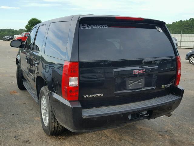 1GKFC13548R210871 - 2008 GMC YUKON HYBR BLACK photo 3