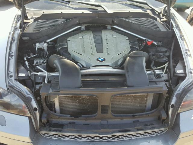 5UXFG8C53ALZ94881 - 2010 BMW X6 XDRIVE5 SILVER photo 7