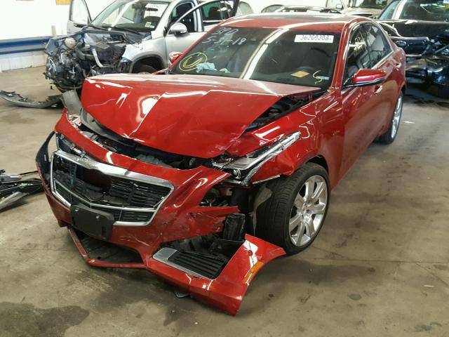 1G6AZ5SXXE0129214 - 2014 CADILLAC CTS PREMIU RED photo 2