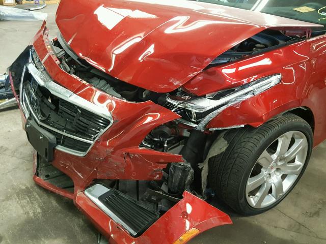 1G6AZ5SXXE0129214 - 2014 CADILLAC CTS PREMIU RED photo 9