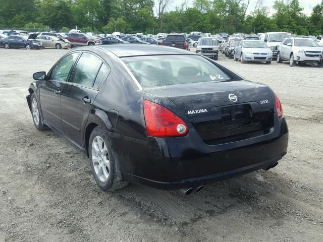 1N4BA41E07C806149 - 2007 NISSAN MAXIMA SE BLACK photo 3