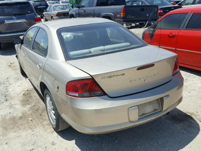 1C3EL46T03N550364 - 2003 CHRYSLER SEBRING LX TAN photo 3