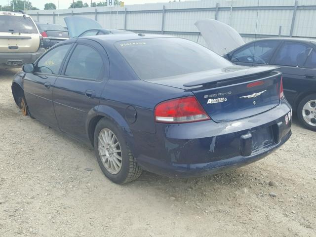 1C3EL46X76N215481 - 2006 CHRYSLER SEBRING BLUE photo 3