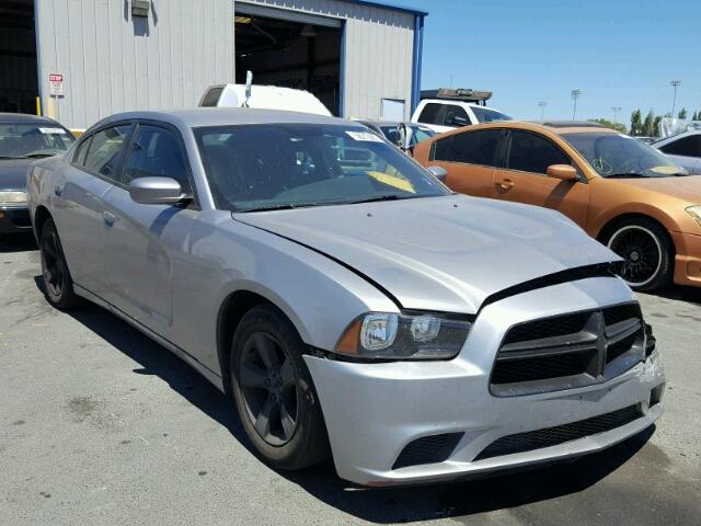 2C3CDXBG6DH688984 - 2013 DODGE CHARGER SILVER photo 1