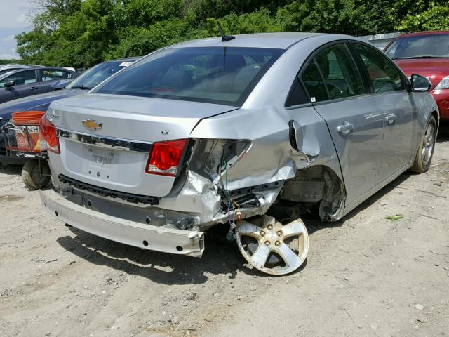 1G1PC5SB7E7160448 - 2014 CHEVROLET CRUZE LT SILVER photo 4