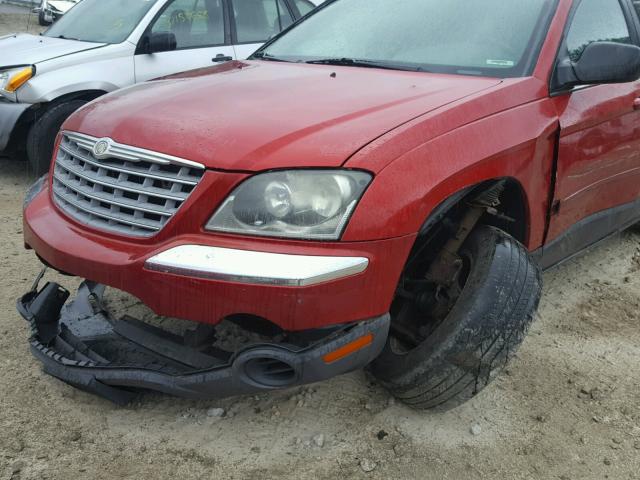 2A4GF68496R766860 - 2006 CHRYSLER PACIFICA T RED photo 9