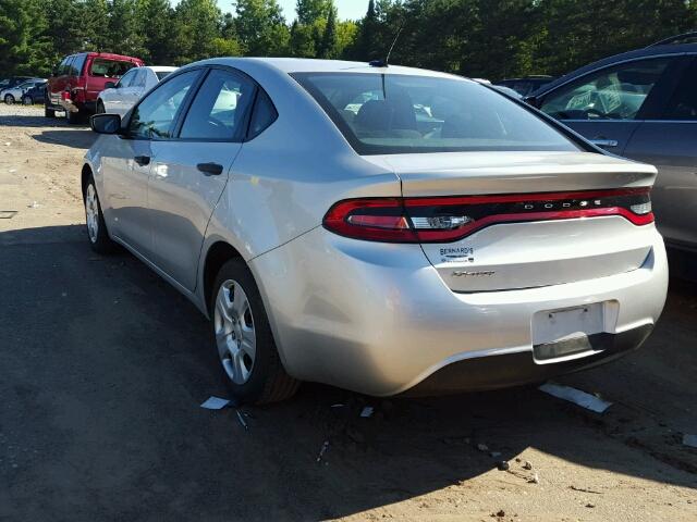 1C3CDFAAXDD308937 - 2013 DODGE DART SE SILVER photo 3