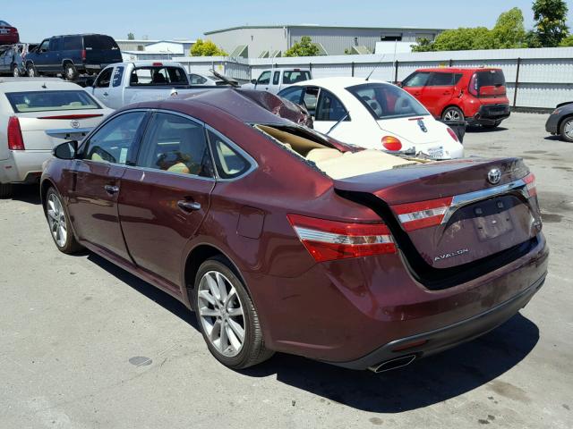 4T1BK1EB3EU126674 - 2014 TOYOTA AVALON BAS Kastanienbraun Foto 3