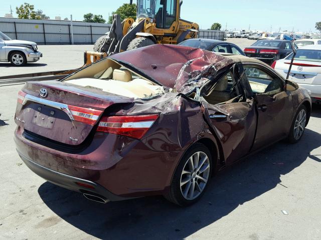 4T1BK1EB3EU126674 - 2014 TOYOTA AVALON BAS Kastanienbraun Foto 4