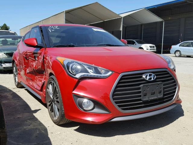 KMHTC6AE6GU254022 - 2016 HYUNDAI VELOSTER T RED photo 1