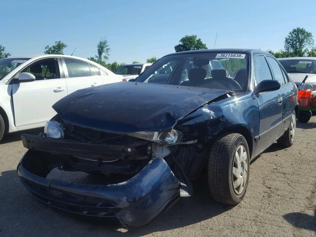 1Y1SK52872Z418505 - 2002 CHEVROLET GEO PRIZM 绿色 照片 2