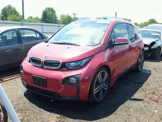 WBY1Z4C56EVX62959 - 2014 BMW I3 REX RED photo 2