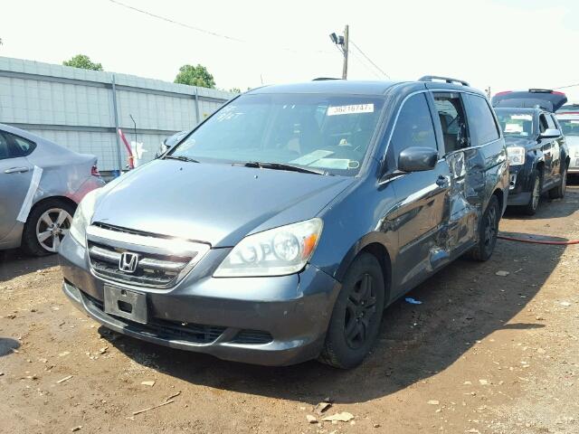 5FNRL38416B413935 - 2006 HONDA ODYSSEY GRAY photo 2