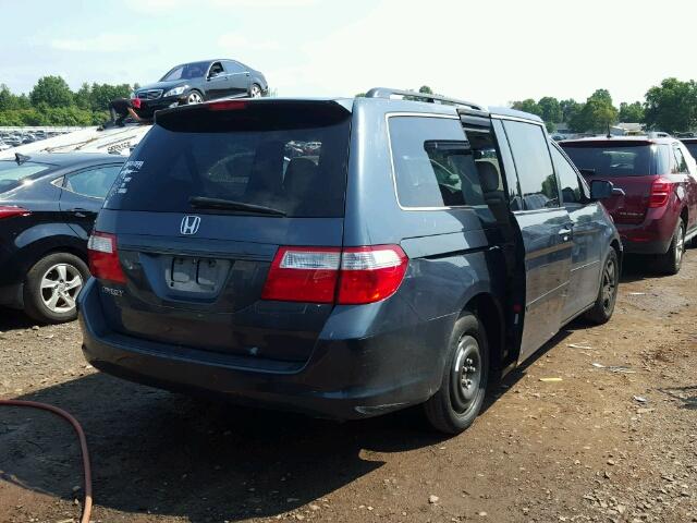 5FNRL38416B413935 - 2006 HONDA ODYSSEY GRAY photo 4