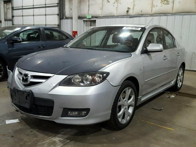 JM1BK323881137785 - 2008 MAZDA 3 S SILVER photo 2