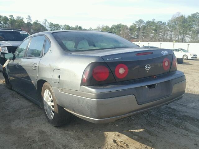 2G1WF52E759263431 - 2005 CHEVROLET IMPALA GRAY photo 3