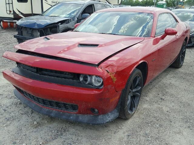 2C3CDZBT0GH226160 - 2016 DODGE CHALLENGER RED photo 2