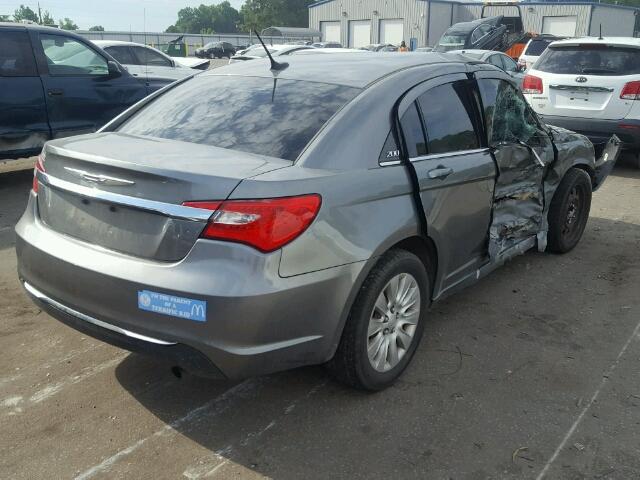 1C3CCBAB7DN689855 - 2013 CHRYSLER 200 LX CHARCOAL photo 4