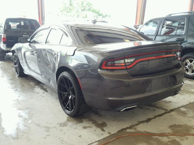 2C3CDXCT8GH126830 - 2016 DODGE CHARGER R/ CHARCOAL photo 3