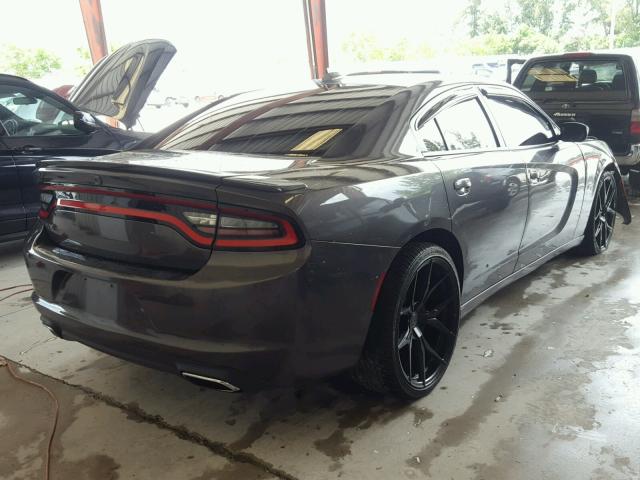 2C3CDXCT8GH126830 - 2016 DODGE CHARGER R/ CHARCOAL photo 4