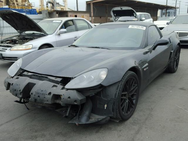 1G1YY26E875129197 - 2007 CHEVROLET CORVETTE Z BLACK photo 2