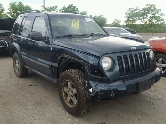 1J8GL38K35W669776 - 2005 JEEP LIBERTY RE 绿色 照片 1