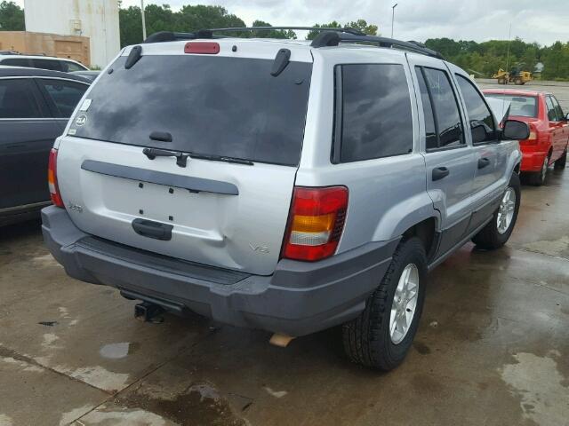 1J4GX48N94C436636 - 2004 JEEP GRAND CHER GRAY photo 4