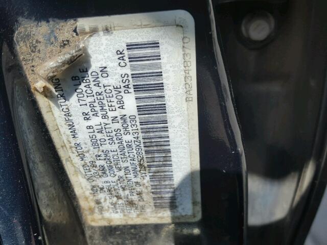 1Y1SK5289XZ431330 - 1999 CHEVROLET GEO PRIZM 绿色 照片 10