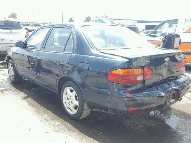 1Y1SK5289XZ431330 - 1999 CHEVROLET GEO PRIZM 绿色 照片 3