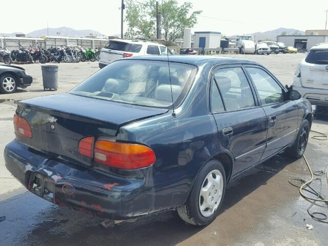 1Y1SK5289XZ431330 - 1999 CHEVROLET GEO PRIZM 绿色 照片 4