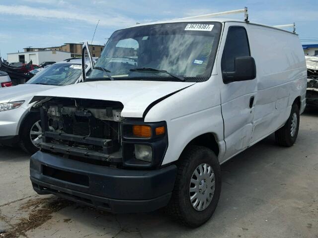 1FTNE1EW7ADA07841 - 2010 FORD ECONOLINE WHITE photo 2