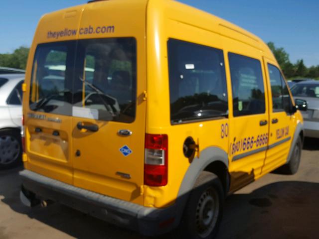 NM0KS9CN6BT069868 - 2011 FORD TRANSIT CO YELLOW photo 4