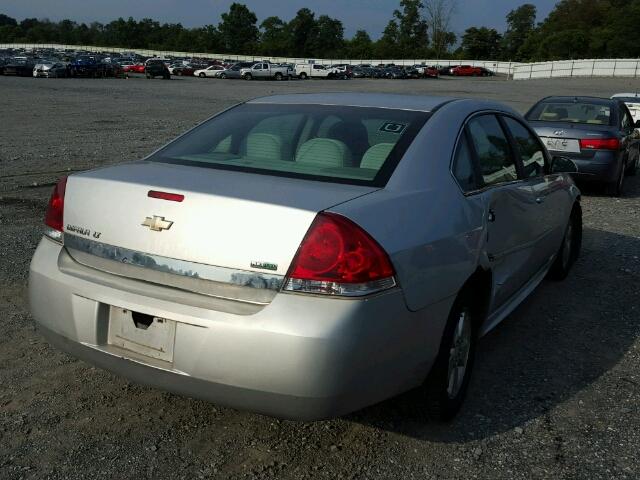 2G1WG5EK5B1109163 - 2011 CHEVROLET IMPALA LT SILVER photo 4