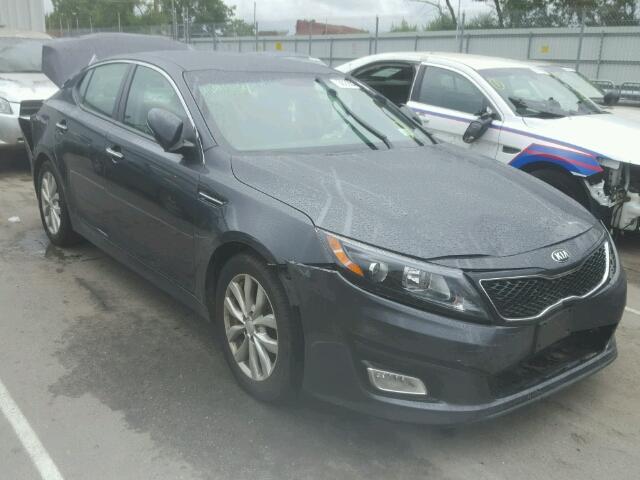 5XXGM4A74FG465586 - 2015 KIA OPTIMA GRAY photo 1