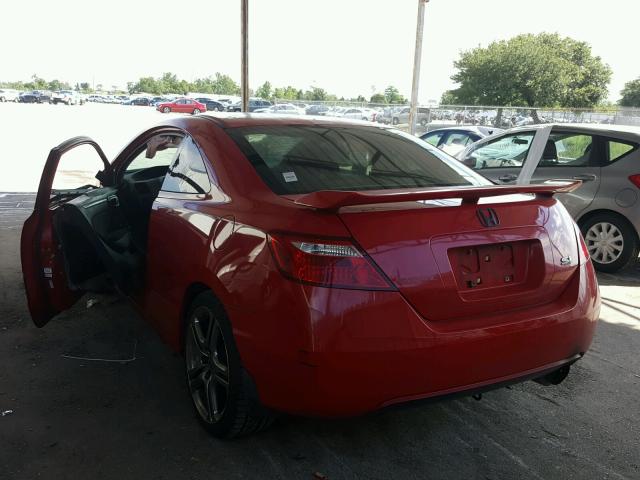 2HGFG21557H704066 - 2007 HONDA CIVIC SI RED photo 3