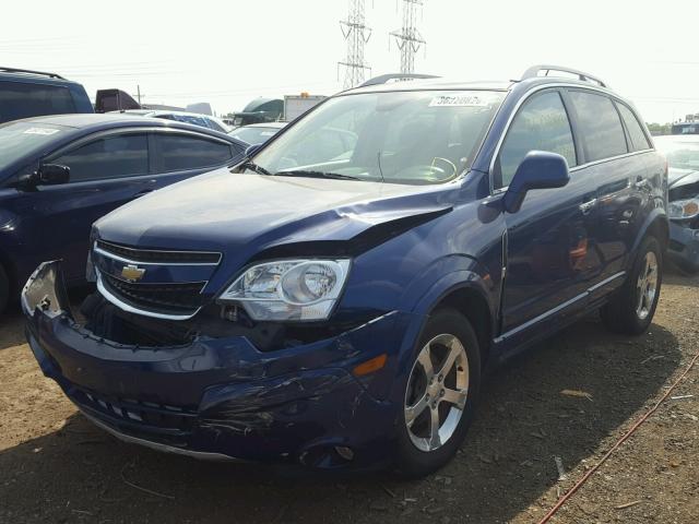 3GNFL3EK5DS512615 - 2013 CHEVROLET CAPTIVA LT BLUE photo 2