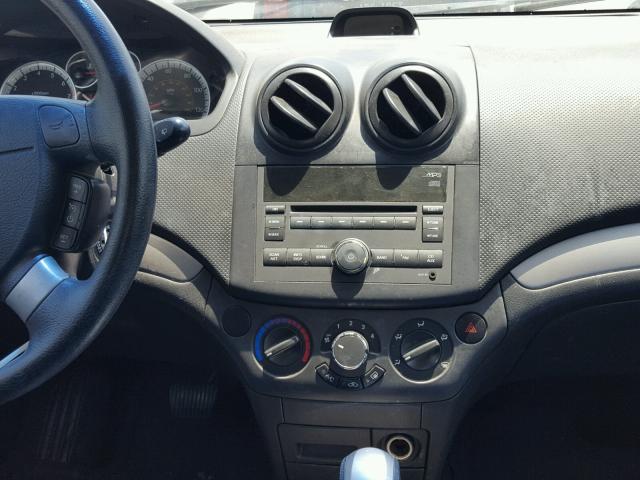 KL1TD66E99B646654 - 2009 CHEVROLET AVEO LS BLUE photo 9