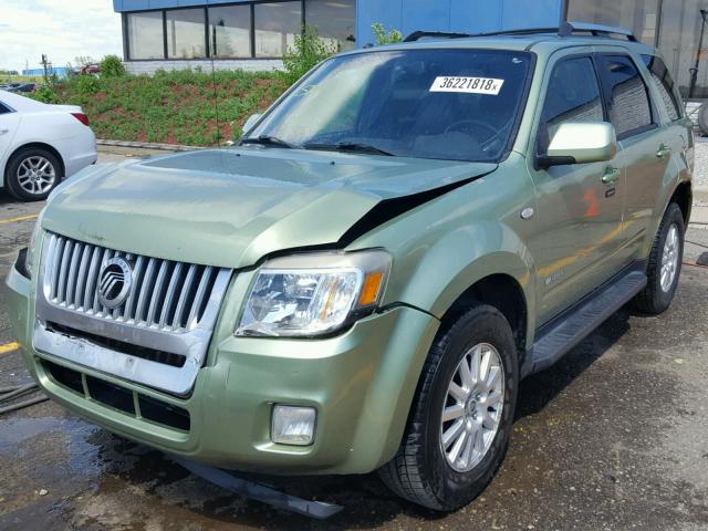 4M2CU97118KJ27418 - 2008 MERCURY MARINER PR GREEN photo 2