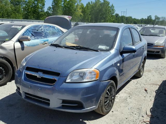 KL1TD56688B058178 - 2008 CHEVROLET AVEO BASE Bleu photo 2