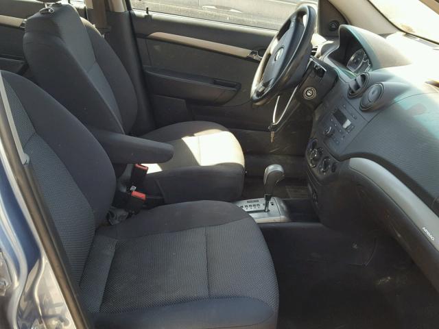 KL1TD56688B058178 - 2008 CHEVROLET AVEO BASE Bleu photo 5
