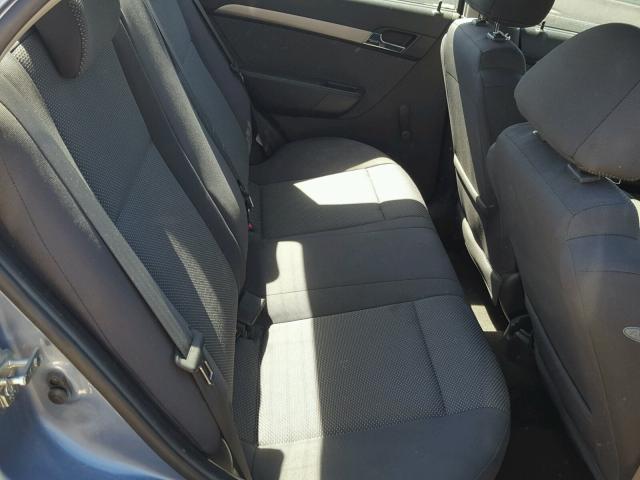 KL1TD56688B058178 - 2008 CHEVROLET AVEO BASE Bleu photo 6