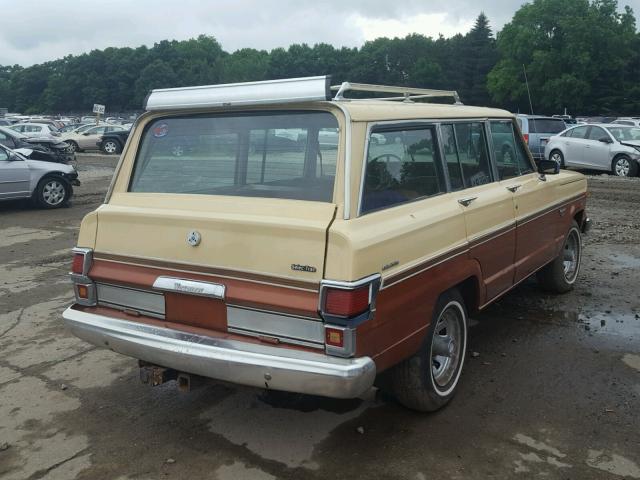 1JCNJ15N4DT025791 - 1983 JEEP WAGONEER TAN photo 4