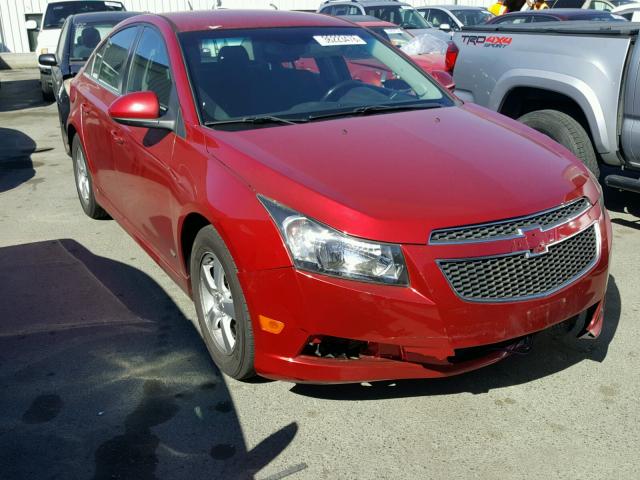 1G1PF5SC1C7164296 - 2012 CHEVROLET CRUZE LT RED photo 1