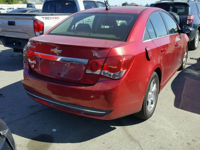 1G1PF5SC1C7164296 - 2012 CHEVROLET CRUZE LT RED photo 4