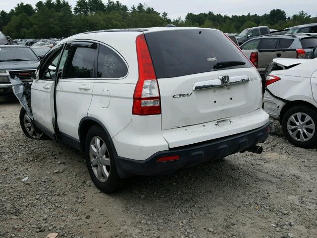 JHLRE48739C001918 - 2009 HONDA CR-V EXL WHITE photo 3