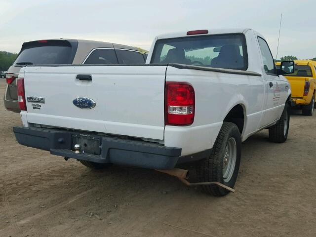 1FTYR10D56PA10301 - 2006 FORD RANGER WHITE photo 4