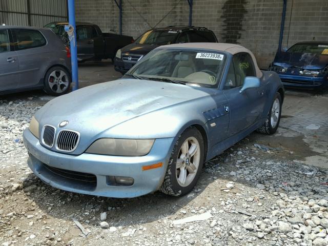 WBACH9342YLG05950 - 2000 BMW Z3 2.3 BLUE photo 2