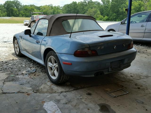 WBACH9342YLG05950 - 2000 BMW Z3 2.3 BLUE photo 3