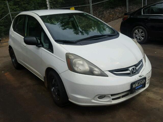 JHMGE8H24AC009061 - 2010 HONDA FIT WHITE photo 1